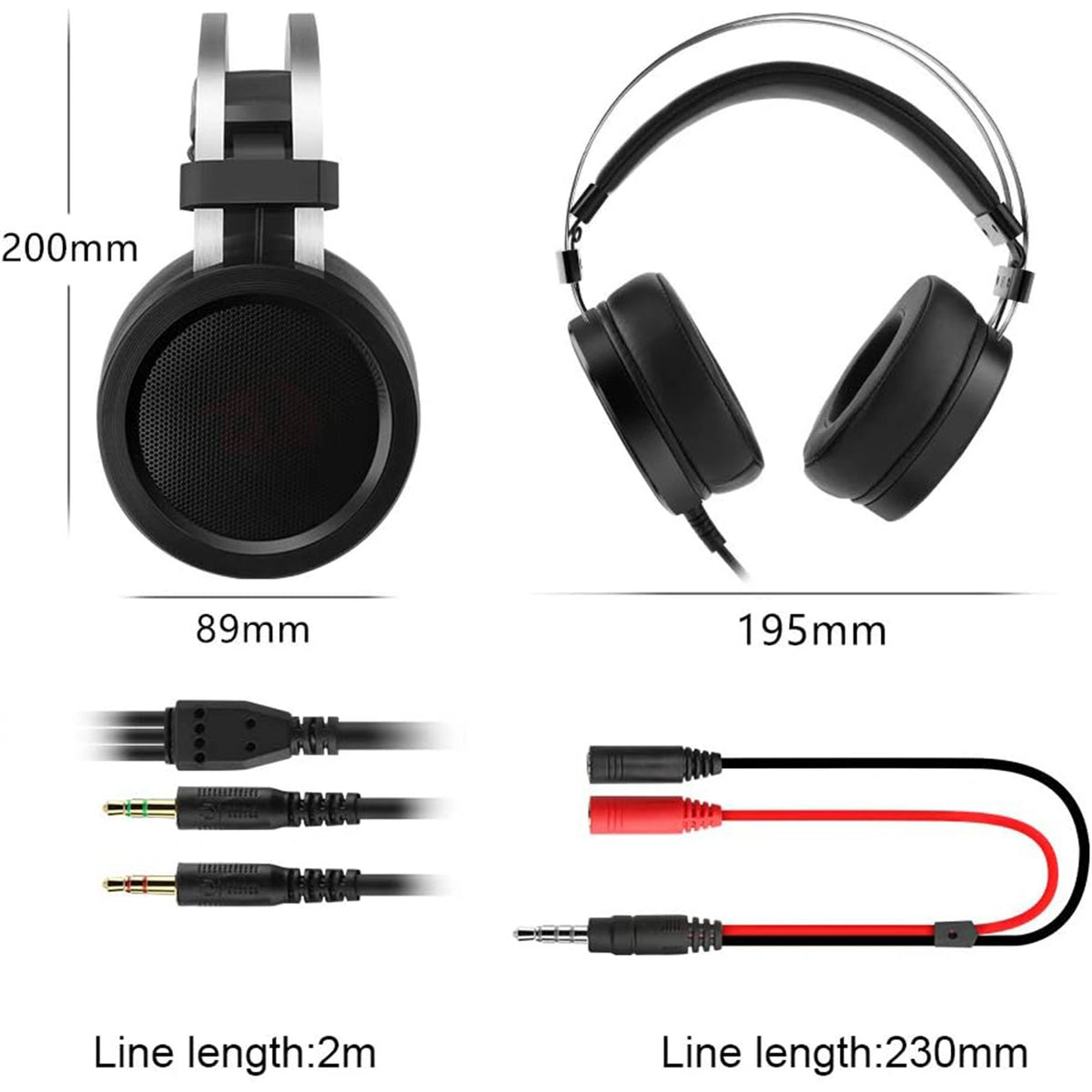 Redragon H901 Scylla Gaming Headset with Built-In Mic