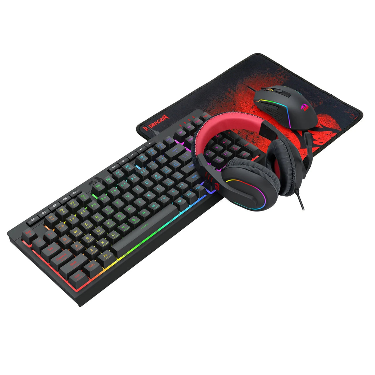 Redragon S148 RGB 4-in-1 Gaming Combo K515 M616 H120 P016