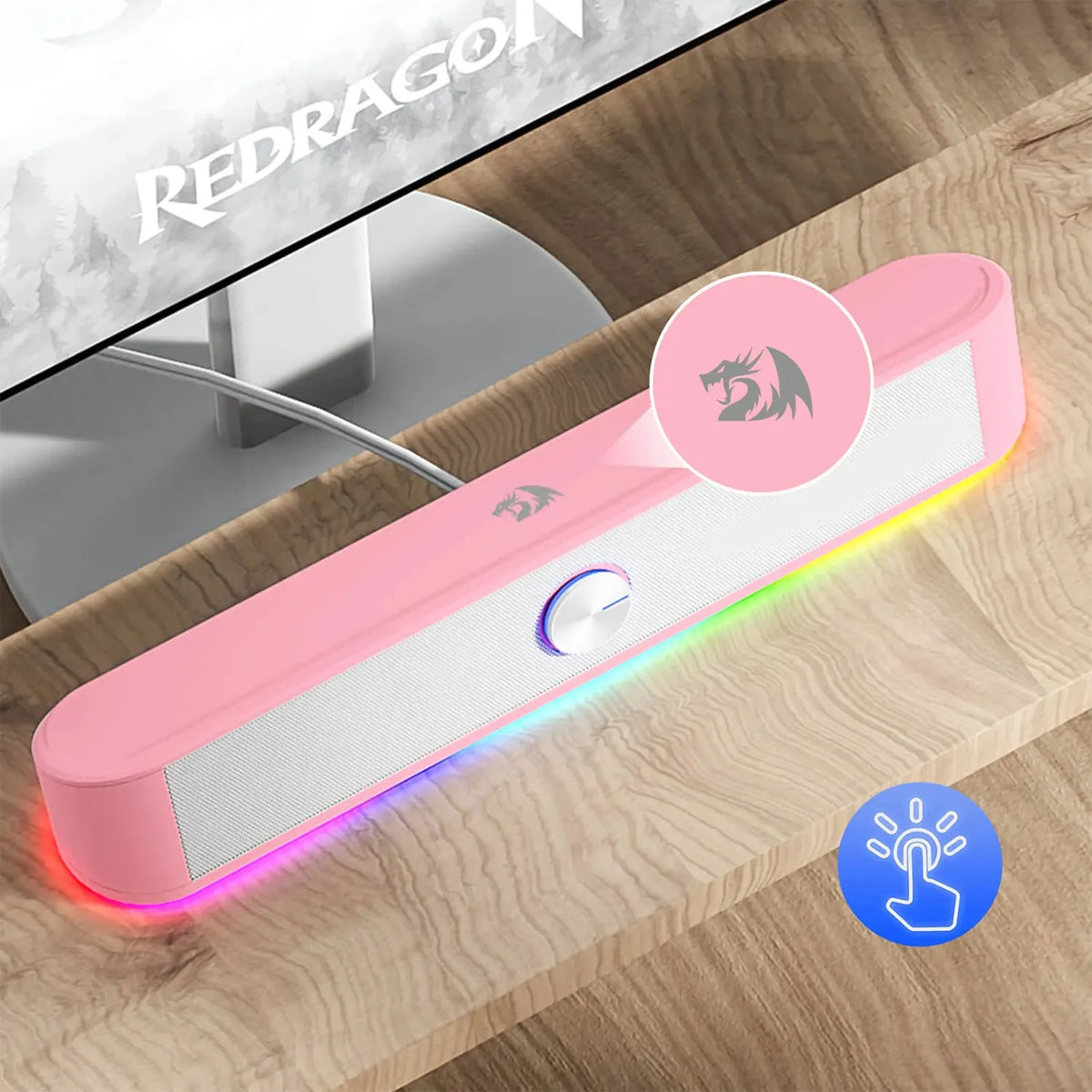 Redragon GS560 Adiemus White 4W Dual Driver Soundbar