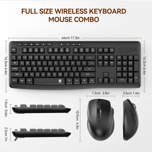 Redragon BS-7367A Wireless Keyboard and Mouse Office 2-in-1 Combo