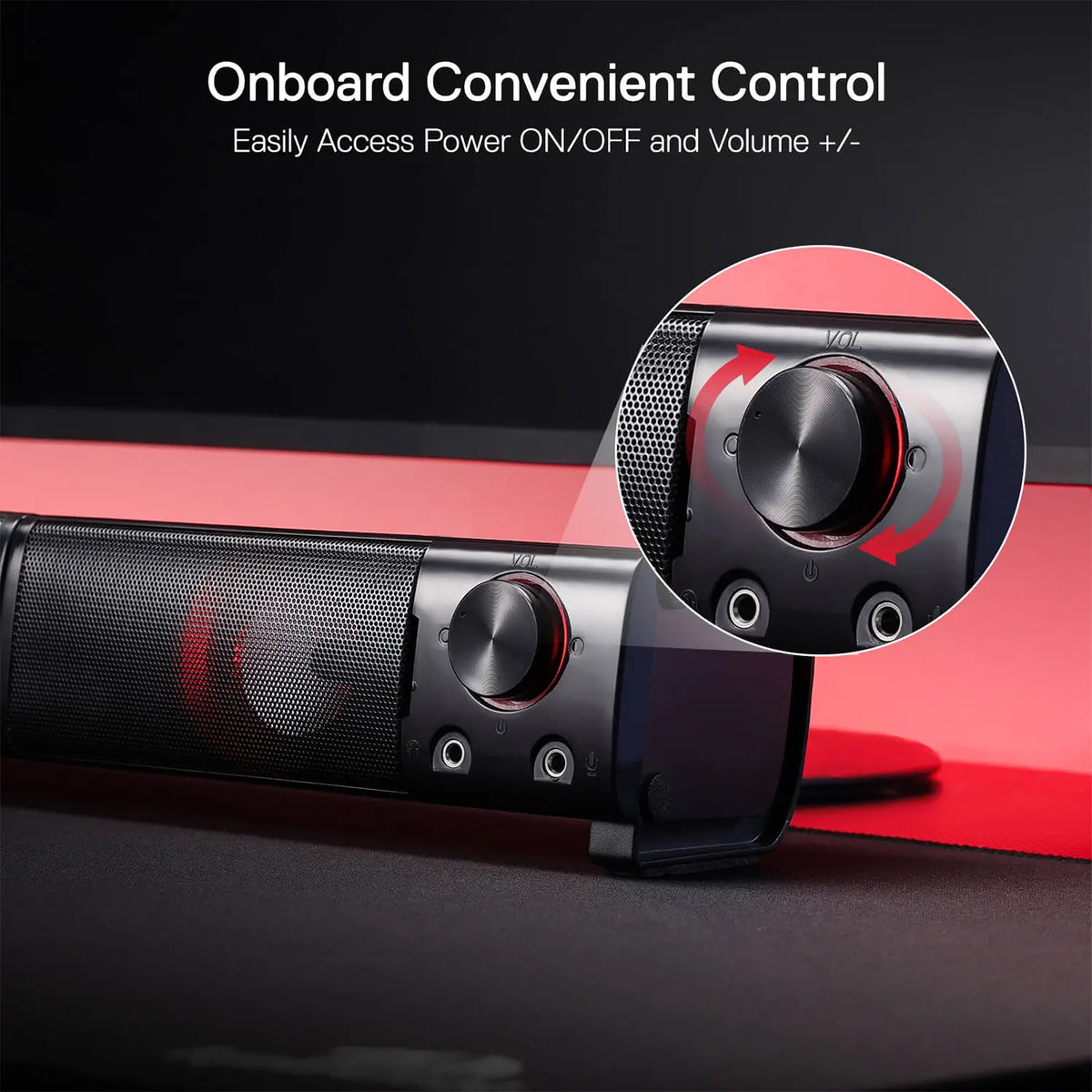 Redragon GS-550 Orpheus 2.0 Channel Stereo RGB Gaming Soundbar