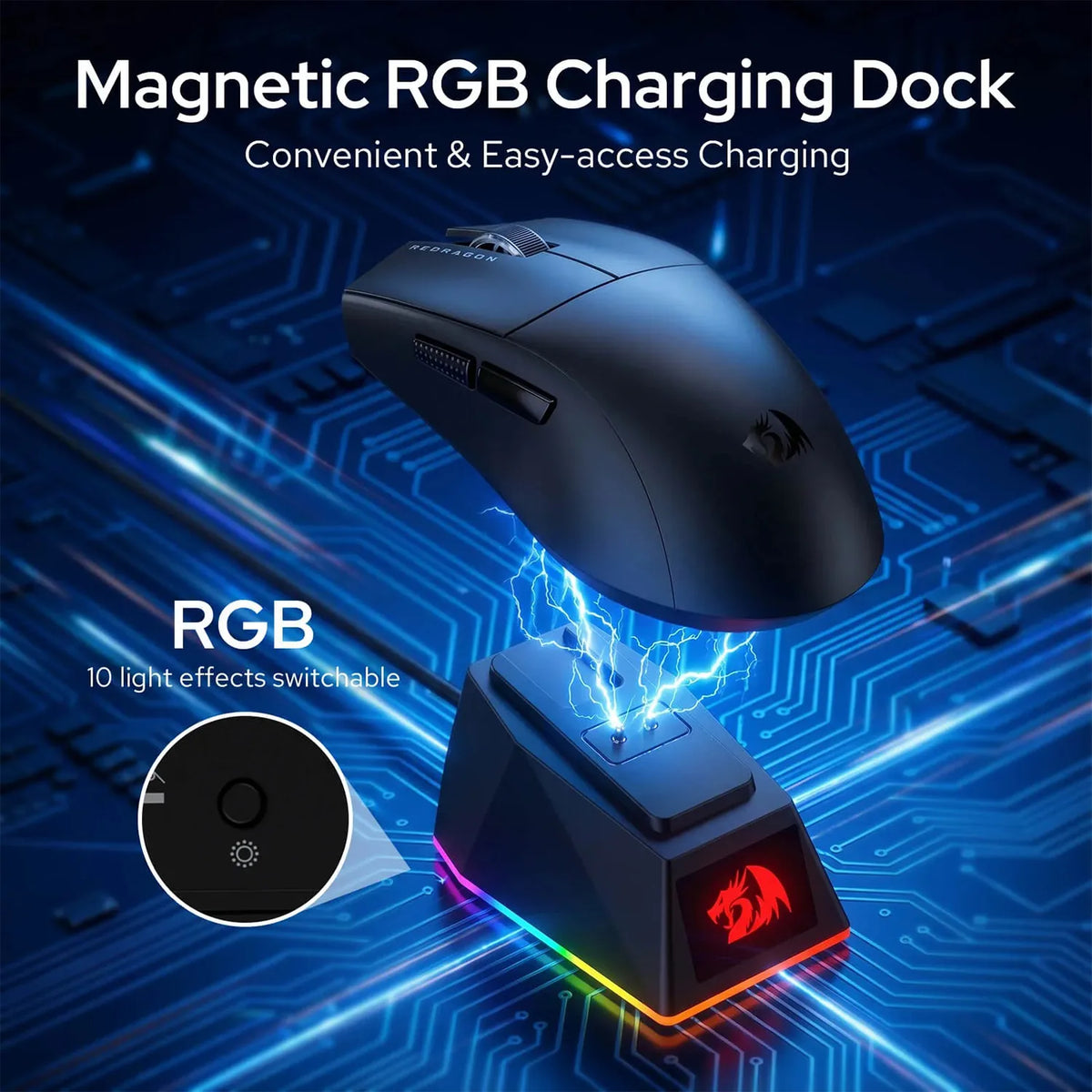 Redragon M999 ULT Wireless Gaming Mouse – 1KHz