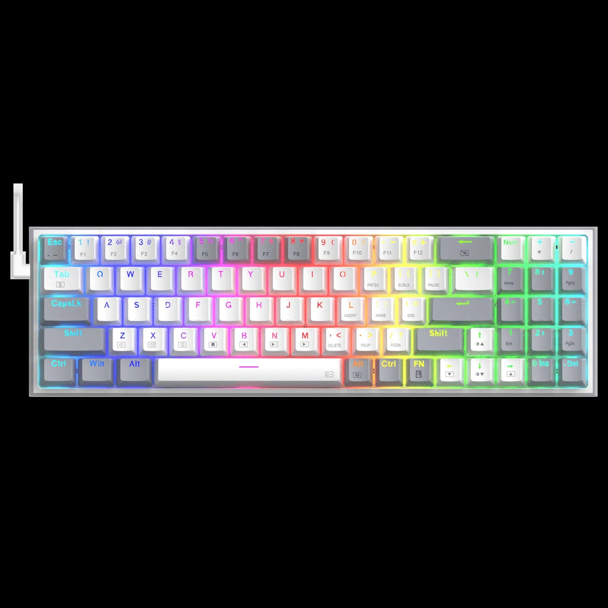 Redragon K761WG RGB WYVERN PRO with LCD Screen & Knob