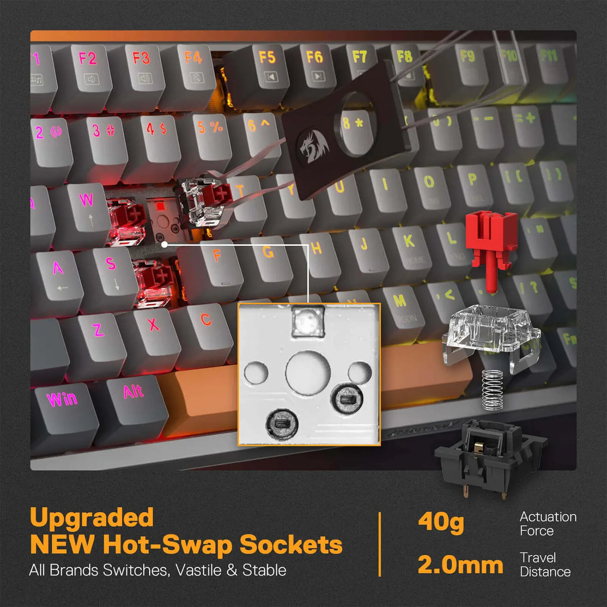 Redragon K648GG Olaf RGB Wired Mechanical Gaming Keyboard