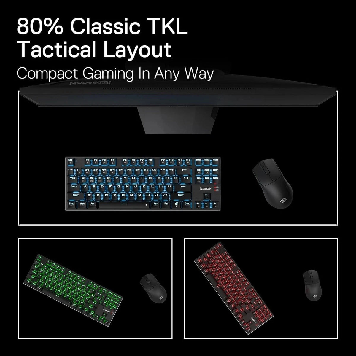 Redragon K660 RGB Wired Gaming Keyboard with Quiet Red Switch