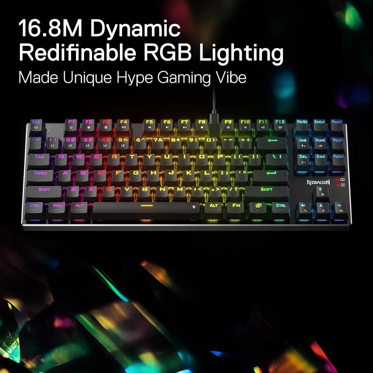 Redragon K660 RGB Wired Gaming Keyboard with Quiet Red Switch